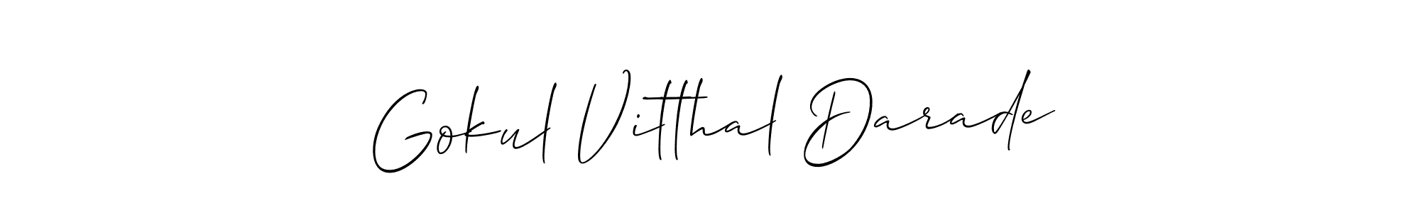 How to Draw Gokul Vitthal Darade signature style? Allison_Script is a latest design signature styles for name Gokul Vitthal Darade. Gokul Vitthal Darade signature style 2 images and pictures png