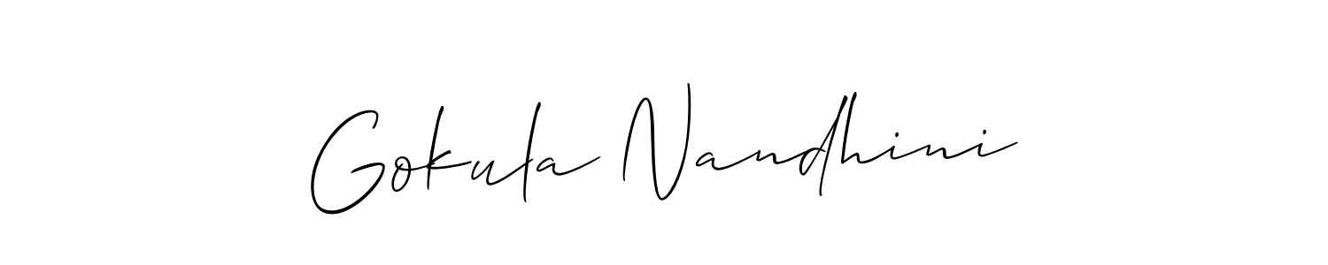 How to Draw Gokula Nandhini signature style? Allison_Script is a latest design signature styles for name Gokula Nandhini. Gokula Nandhini signature style 2 images and pictures png