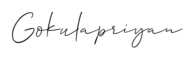 The Allison_Script signature style provides a bold statement for name Gokulapriyan. Designed for business owners, executives, and leaders. Gokulapriyan signature style 2 images and pictures png