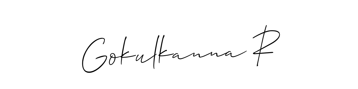 Here are the top 10 professional signature styles for the name Gokulkanna R. These are the best autograph styles you can use for your name. Gokulkanna R signature style 2 images and pictures png