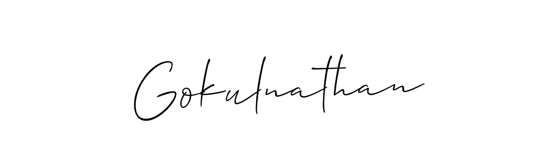 This is the best signature style for the Gokulnathan name. Also you like these signature font (Allison_Script). Mix name signature. Gokulnathan signature style 2 images and pictures png