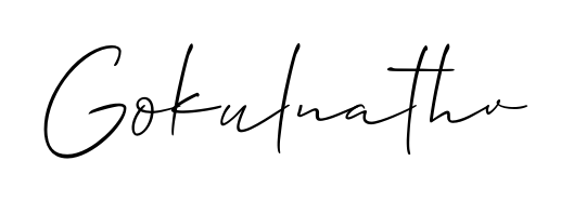 Make your name Gokulnathv memorable on every contract using Allison_Script autograph style. Instant transparent background export available. Gokulnathv signature style 2 images and pictures png