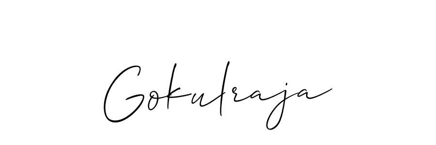 Design your own signature with our free online signature maker. With this signature software, you can create a handwritten (Allison_Script) signature for name Gokulraja. Gokulraja signature style 2 images and pictures png