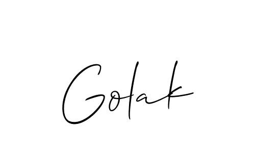 Best and Professional Signature Style for Golak. Allison_Script Best Signature Style Collection. Golak signature style 2 images and pictures png