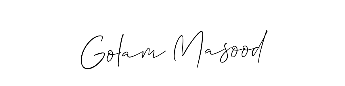 How to make Golam Masood signature? Allison_Script is a professional autograph style. Create handwritten signature for Golam Masood name. Golam Masood signature style 2 images and pictures png