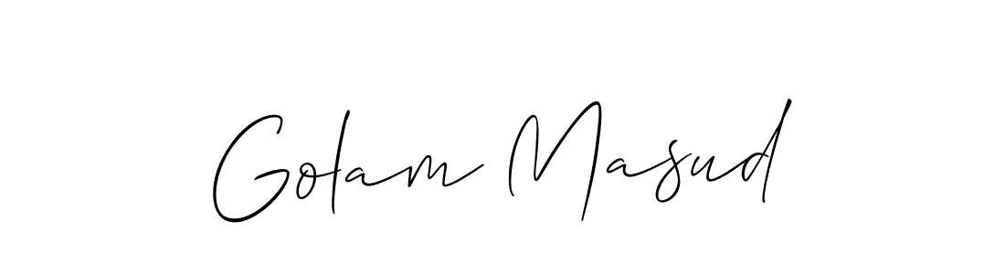 Golam Masud stylish signature style. Best Handwritten Sign (Allison_Script) for my name. Handwritten Signature Collection Ideas for my name Golam Masud. Golam Masud signature style 2 images and pictures png