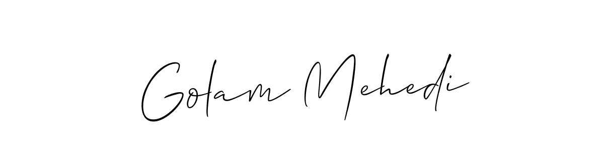 Once you've used our free online signature maker to create your best signature Allison_Script style, it's time to enjoy all of the benefits that Golam Mehedi name signing documents. Golam Mehedi signature style 2 images and pictures png
