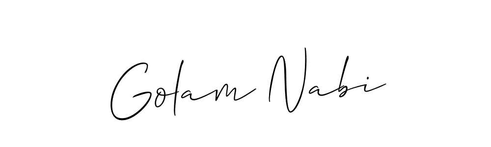 You should practise on your own different ways (Allison_Script) to write your name (Golam Nabi) in signature. don't let someone else do it for you. Golam Nabi signature style 2 images and pictures png