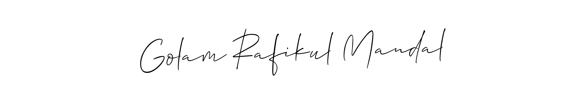 It looks lik you need a new signature style for name Golam Rafikul Mandal. Design unique handwritten (Allison_Script) signature with our free signature maker in just a few clicks. Golam Rafikul Mandal signature style 2 images and pictures png