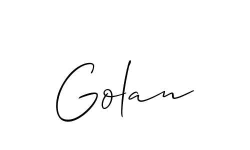 How to Draw Golan signature style? Allison_Script is a latest design signature styles for name Golan. Golan signature style 2 images and pictures png