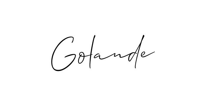 Make a beautiful signature design for name Golande. Use this online signature maker to create a handwritten signature for free. Golande signature style 2 images and pictures png