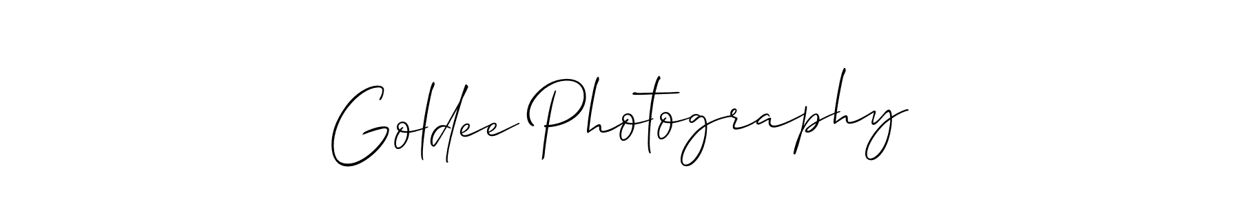 Make a short Goldee Photography signature style. Manage your documents anywhere anytime using Allison_Script. Create and add eSignatures, submit forms, share and send files easily. Goldee Photography signature style 2 images and pictures png