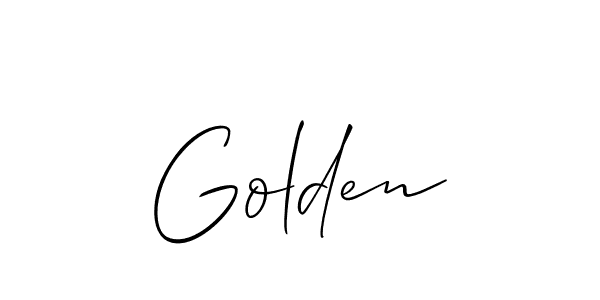 Best and Professional Signature Style for Golden. Allison_Script Best Signature Style Collection. Golden signature style 2 images and pictures png