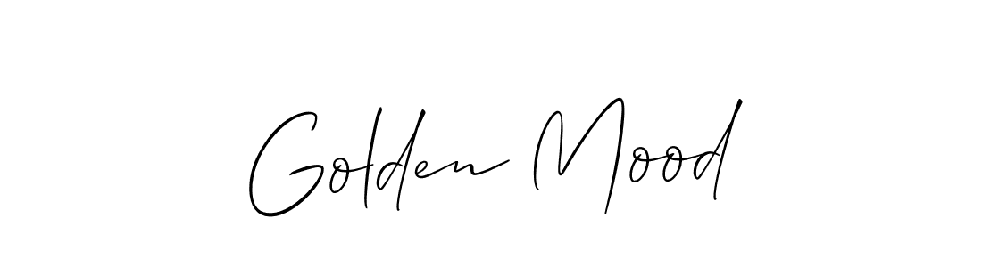 How to Draw Golden Mood signature style? Allison_Script is a latest design signature styles for name Golden Mood. Golden Mood signature style 2 images and pictures png