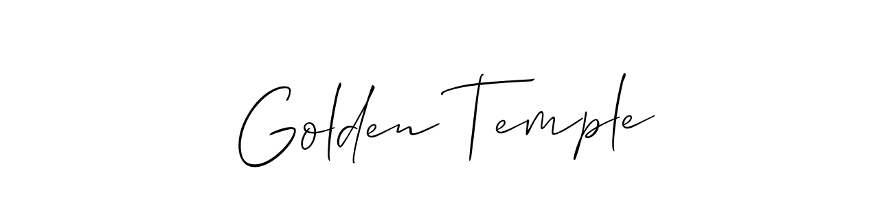 Create a beautiful signature design for name Golden Temple. With this signature (Allison_Script) fonts, you can make a handwritten signature for free. Golden Temple signature style 2 images and pictures png