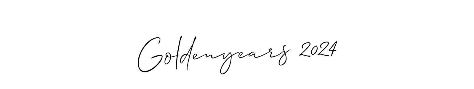 Once you've used our free online signature maker to create your best signature Allison_Script style, it's time to enjoy all of the benefits that Goldenyears 2024 name signing documents. Goldenyears 2024 signature style 2 images and pictures png