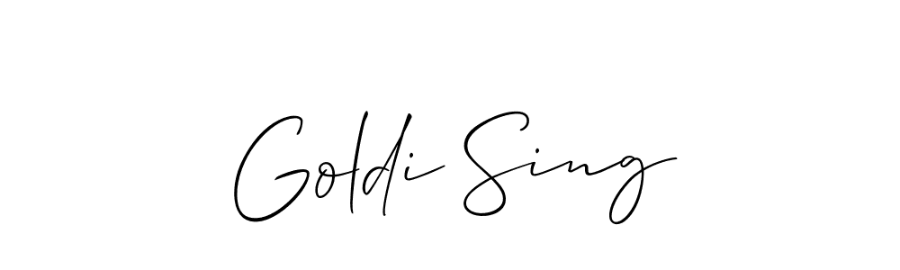 This is the best signature style for the Goldi Sing name. Also you like these signature font (Allison_Script). Mix name signature. Goldi Sing signature style 2 images and pictures png