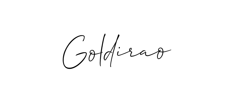 Make a beautiful signature design for name Goldirao. With this signature (Allison_Script) style, you can create a handwritten signature for free. Goldirao signature style 2 images and pictures png