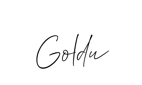It looks lik you need a new signature style for name Goldu. Design unique handwritten (Allison_Script) signature with our free signature maker in just a few clicks. Goldu signature style 2 images and pictures png