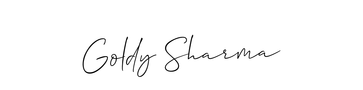 See photos of Goldy Sharma official signature by Spectra . Check more albums & portfolios. Read reviews & check more about Allison_Script font. Goldy Sharma signature style 2 images and pictures png