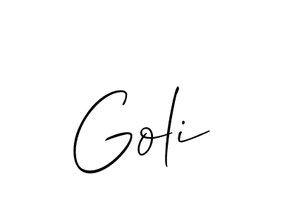 if you are searching for the best signature style for your name Goli. so please give up your signature search. here we have designed multiple signature styles  using Allison_Script. Goli signature style 2 images and pictures png