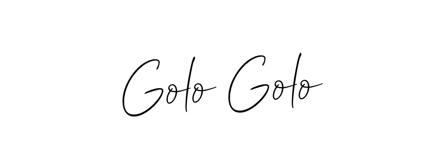 The best way (Allison_Script) to make a short signature is to pick only two or three words in your name. The name Golo Golo include a total of six letters. For converting this name. Golo Golo signature style 2 images and pictures png