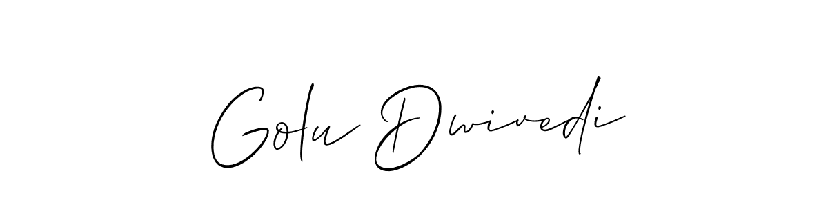This is the best signature style for the Golu Dwivedi name. Also you like these signature font (Allison_Script). Mix name signature. Golu Dwivedi signature style 2 images and pictures png