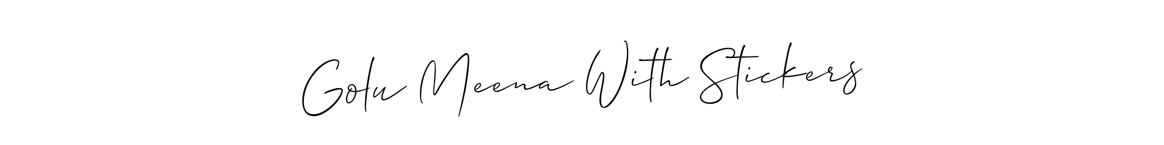 Here are the top 10 professional signature styles for the name Golu Meena With Stickers. These are the best autograph styles you can use for your name. Golu Meena With Stickers signature style 2 images and pictures png