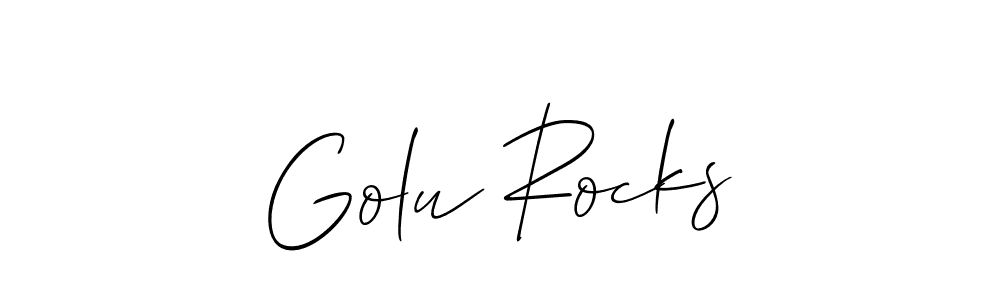 The best way (Allison_Script) to make a short signature is to pick only two or three words in your name. The name Golu Rocks include a total of six letters. For converting this name. Golu Rocks signature style 2 images and pictures png