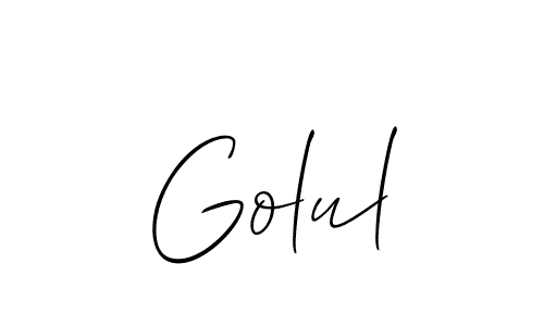 Also we have Golul name is the best signature style. Create professional handwritten signature collection using Allison_Script autograph style. Golul signature style 2 images and pictures png