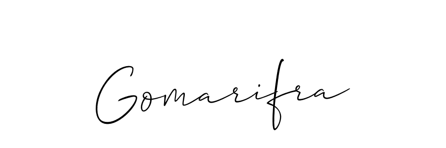 Make a short Gomarifra signature style. Manage your documents anywhere anytime using Allison_Script. Create and add eSignatures, submit forms, share and send files easily. Gomarifra signature style 2 images and pictures png