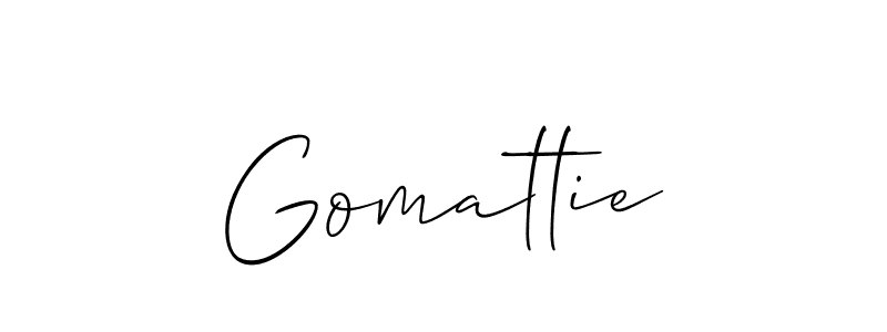 Make a beautiful signature design for name Gomattie. Use this online signature maker to create a handwritten signature for free. Gomattie signature style 2 images and pictures png
