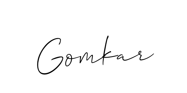 You should practise on your own different ways (Allison_Script) to write your name (Gomkar) in signature. don't let someone else do it for you. Gomkar signature style 2 images and pictures png