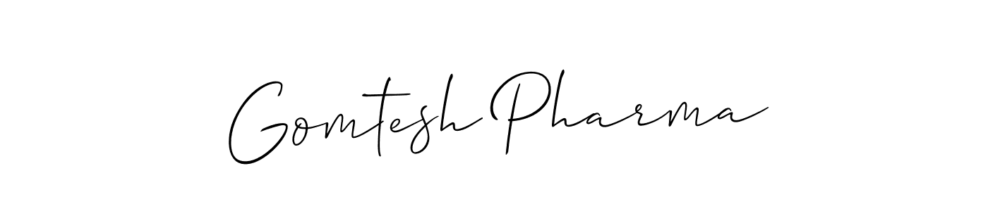 Make a beautiful signature design for name Gomtesh Pharma. Use this online signature maker to create a handwritten signature for free. Gomtesh Pharma signature style 2 images and pictures png