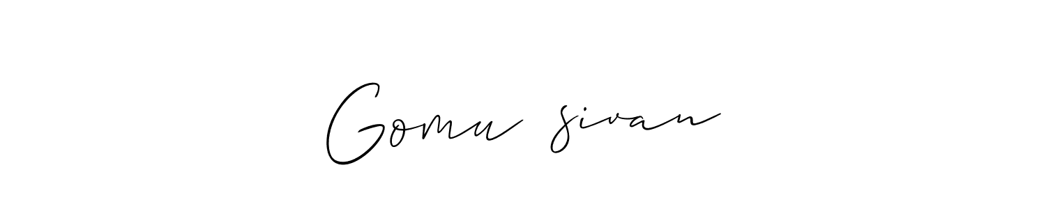 Once you've used our free online signature maker to create your best signature Allison_Script style, it's time to enjoy all of the benefits that Gomu⁠♥sivan name signing documents. Gomu⁠♥sivan signature style 2 images and pictures png