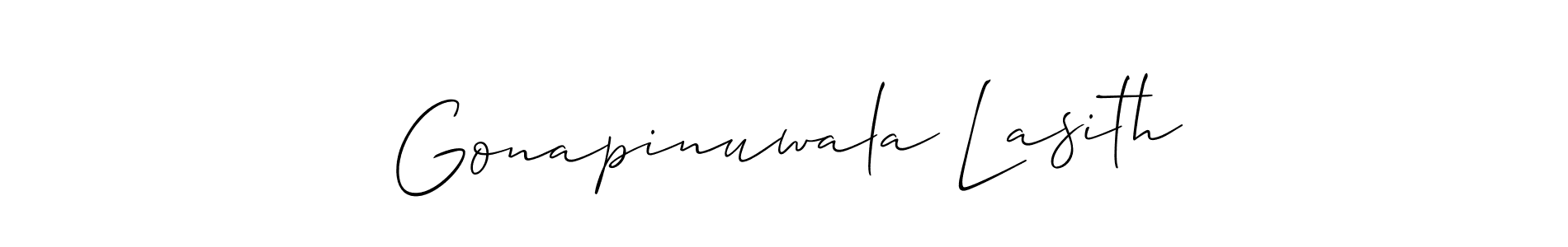 How to make Gonapinuwala Lasith signature? Allison_Script is a professional autograph style. Create handwritten signature for Gonapinuwala Lasith name. Gonapinuwala Lasith signature style 2 images and pictures png