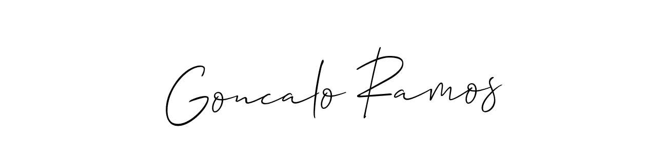 Allison_Script is a professional signature style that is perfect for those who want to add a touch of class to their signature. It is also a great choice for those who want to make their signature more unique. Get Goncalo Ramos name to fancy signature for free. Goncalo Ramos signature style 2 images and pictures png