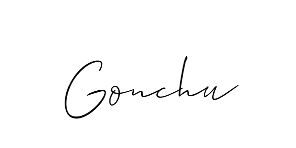 Check out images of Autograph of Gonchu name. Actor Gonchu Signature Style. Allison_Script is a professional sign style online. Gonchu signature style 2 images and pictures png