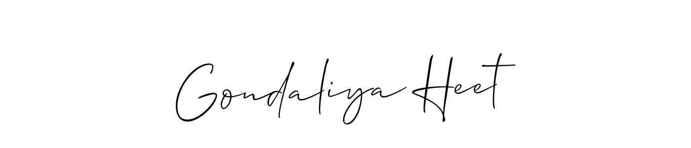 Check out images of Autograph of Gondaliya Heet name. Actor Gondaliya Heet Signature Style. Allison_Script is a professional sign style online. Gondaliya Heet signature style 2 images and pictures png