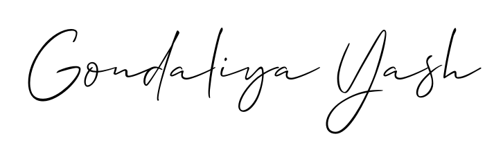 Stand out with a creative autograph for Gondaliya Yash. The Allison_Script styling blends modern aesthetics with classic signature flourishes. Gondaliya Yash signature style 2 images and pictures png