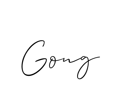 It looks lik you need a new signature style for name Gong. Design unique handwritten (Allison_Script) signature with our free signature maker in just a few clicks. Gong signature style 2 images and pictures png