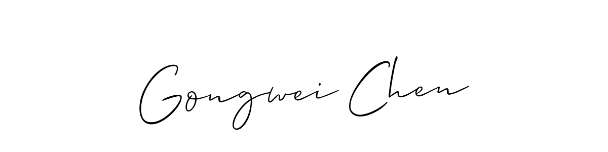 Make a beautiful signature design for name Gongwei Chen. With this signature (Allison_Script) style, you can create a handwritten signature for free. Gongwei Chen signature style 2 images and pictures png