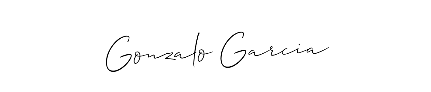 See photos of Gonzalo Garcia official signature by Spectra . Check more albums & portfolios. Read reviews & check more about Allison_Script font. Gonzalo Garcia signature style 2 images and pictures png