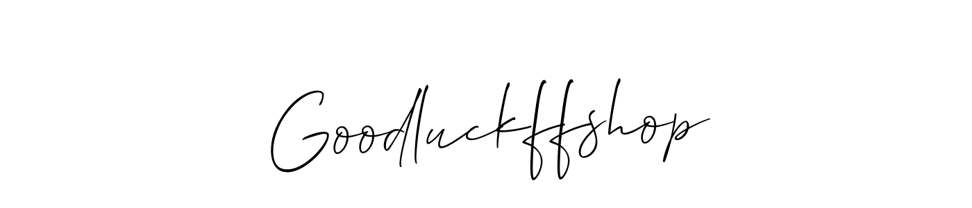 Check out images of Autograph of Goodluckffshop name. Actor Goodluckffshop Signature Style. Allison_Script is a professional sign style online. Goodluckffshop signature style 2 images and pictures png