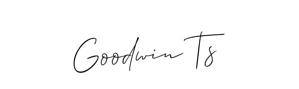 Similarly Allison_Script is the best handwritten signature design. Signature creator online .You can use it as an online autograph creator for name Goodwin Ts. Goodwin Ts signature style 2 images and pictures png