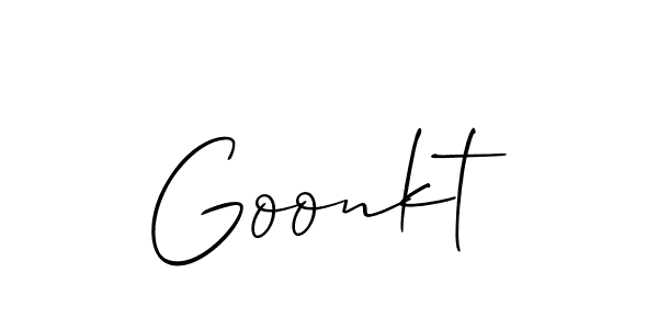 Once you've used our free online signature maker to create your best signature Allison_Script style, it's time to enjoy all of the benefits that Goonkt name signing documents. Goonkt signature style 2 images and pictures png