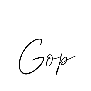 Make a beautiful signature design for name Gop. With this signature (Allison_Script) style, you can create a handwritten signature for free. Gop signature style 2 images and pictures png