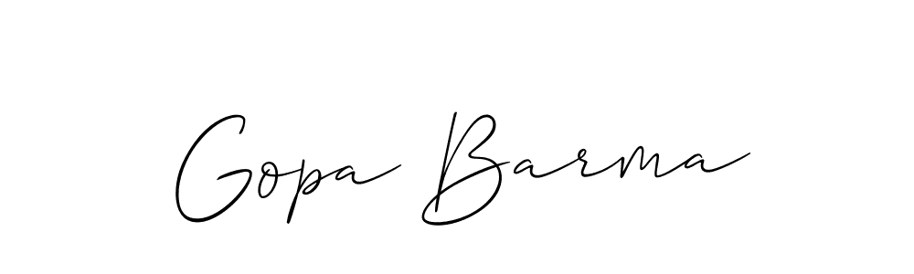 Make a beautiful signature design for name Gopa Barma. Use this online signature maker to create a handwritten signature for free. Gopa Barma signature style 2 images and pictures png