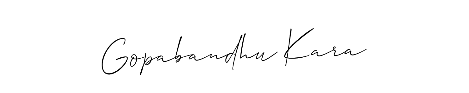 Here are the top 10 professional signature styles for the name Gopabandhu Kara. These are the best autograph styles you can use for your name. Gopabandhu Kara signature style 2 images and pictures png