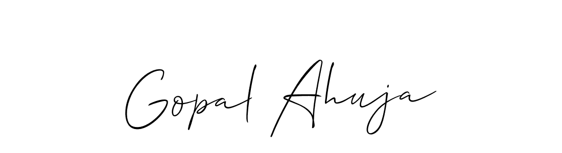 Gopal Ahuja stylish signature style. Best Handwritten Sign (Allison_Script) for my name. Handwritten Signature Collection Ideas for my name Gopal Ahuja. Gopal Ahuja signature style 2 images and pictures png